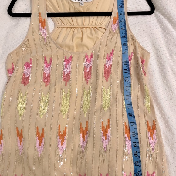Trina Turk sequin silk tank size small - Picture 6 of 6